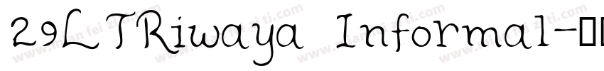 29LTRiwaya Informal字体转换